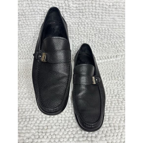 SALVATORE FERRAGAMO Men\'s Classic Pebbled Leather Loafer Dress Shoes Sz 11.5 main image 13